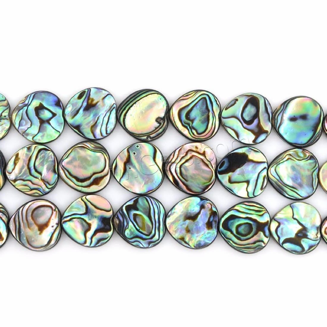 Abalone Shell Beads, Heart, different size for choice, Hole:Approx 0.8-2mm, Length:Approx 16 Inch, Sold By Strand