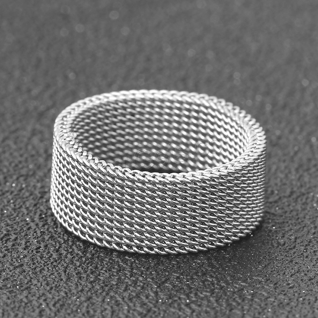 Titan Stahl Fingerring, Titanstahl, plattiert, unisex & verschiedene Größen vorhanden, keine, 8.3x2mm, verkauft von PC