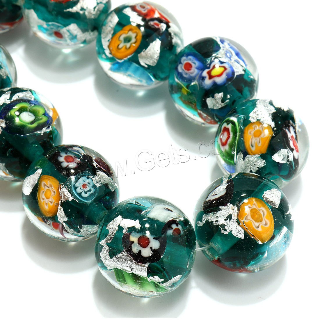 Lampwork Beads, different size for choice, more colors for choice, Hole:Approx 4mm, Length:Approx 8.5 Inch, Sold By Strand