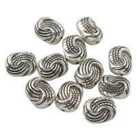 Plated CCB Plastic Beads, Copper Coated Plastic, antique silver color plated Approx 1mm 