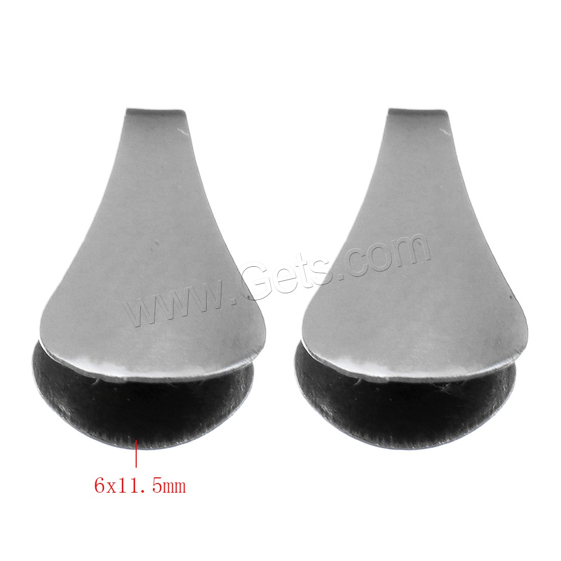 Stainless Steel End Caps, different size for choice, original color, Sold By PC