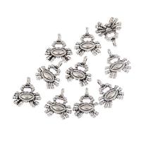 Zinc Alloy Animal Pendants, Crab, antique silver color plated, lead & cadmium free Approx 1mm 