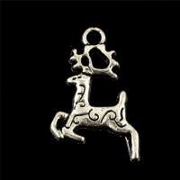 Zinc Alloy Animal Pendants, Deer, antique silver color plated, lead & cadmium free Approx 1mm 