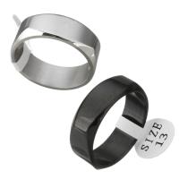 Edelstahl Paar- Ring, plattiert, unisex, 8mm, 8mm, Größe:11-13, 2PCs/Menge, verkauft von Menge