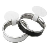 Edelstahl Paar- Ring, unisex & Emaille, gemischte Farben, 6mm, 6mm, Größe:7-8, 2PCs/Menge, verkauft von Menge