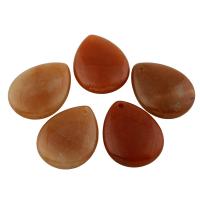 Red Agate Pendants, Teardrop Approx 1.5mm 