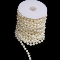 ABS Plastic Pearl Bead Garland Strand beige 