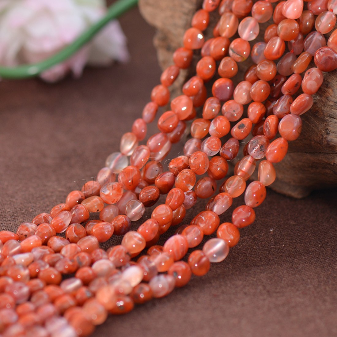 Yunnan Red Agate Beads, different size for choice, red, Length:Approx 15.7 Inch, Sold By Strand