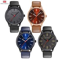 MINIFOCUS® Collection de montres, cuir de peau de vache, avec cadran en alliage de zinc & verre & acier inoxydable, Placage, réglable & pour homme & imperméable, plus de couleurs à choisir Environ 9.7 pouce, Vendu par PC