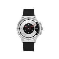 Reloj de hombre CADISEN®, silicona, con Vidrio & acero inoxidable & aleación de zinc, movimiento japonés, chapado en color de plata, Resistente al agua de la vida & para hombre, 45x10mm, longitud:aproximado 8 Inch, Vendido por UD