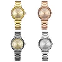 MINIFOCUS® Watch Collection, Stainless Steel, with Glass & Zinc Alloy, Japanese movement, plated, Life water resistant & for woman & with rhinestone Approx 8 Inch 