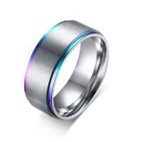 Fingerring Edelstahl-Mann, Edelstahl, plattiert, verschiedene Größen vorhanden & für den Menschen, 8mm, verkauft von PC