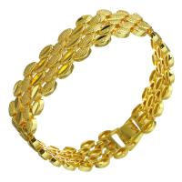 Brass Bracelets, 24K gold plated, Unisex, 16mm Approx 8 Inch 