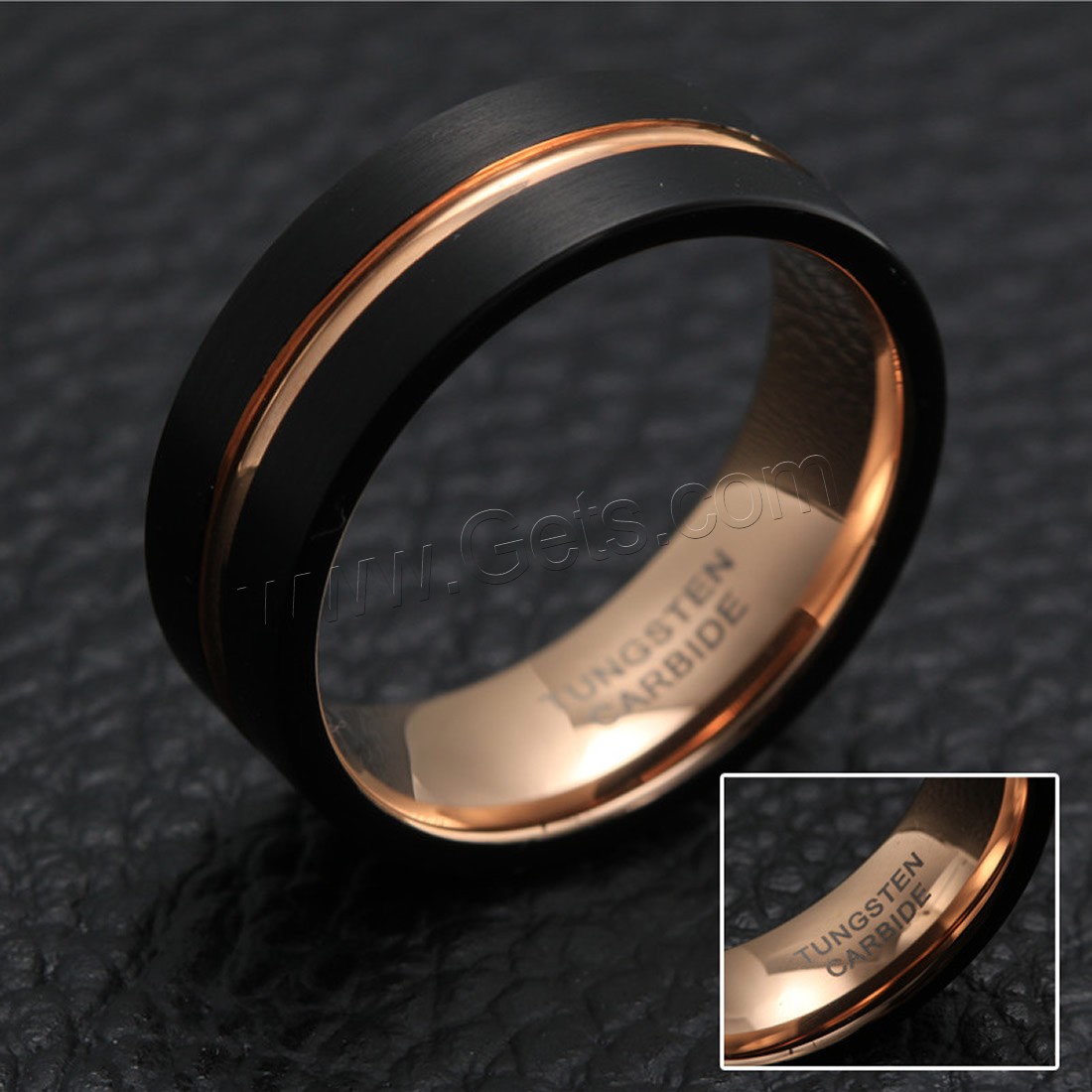 Titanium Steel Finger Ring, plated, different size for choice & for man, 8mm, Sold By PC