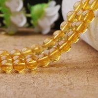 Crackle Quartz Beads, Round, natural yellow Approx 15.7 Inch 