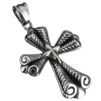 Stainless Steel Cross Pendants, blacken Approx 