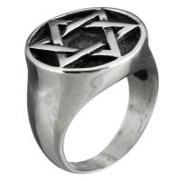 Fingerring Edelstahl-Mann, Edelstahl, für den Menschen & Schwärzen, 19mm, Größe:10, verkauft von PC