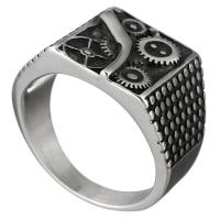 Men Stainless Steel Ring in Bulk, for man & blacken, 16mm, US Ring 