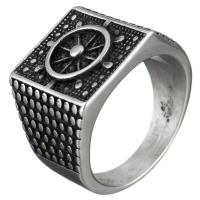 Men Stainless Steel Ring in Bulk, for man & blacken, 16mm, US Ring 