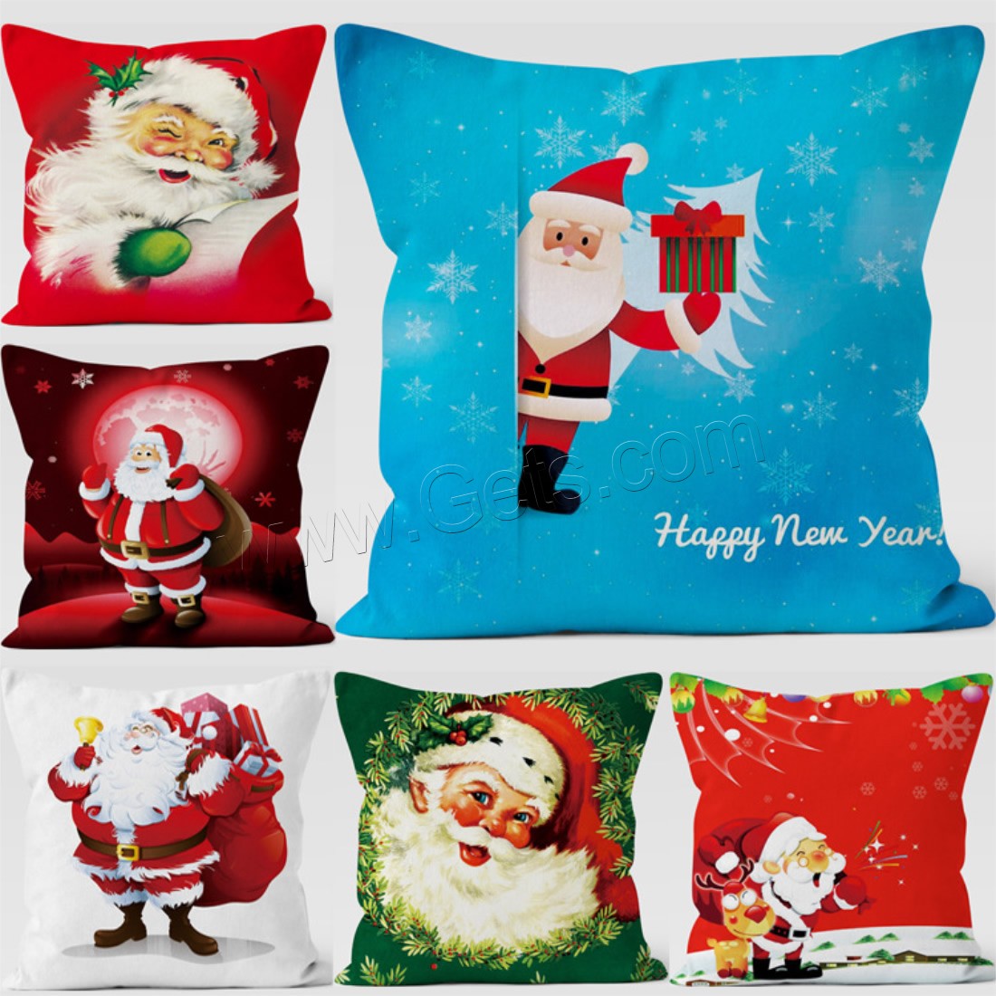 Pillow Case, Plush, Square, printing, durable & Christmas jewelry & different size for choice & different designs for choice, Sold By PC