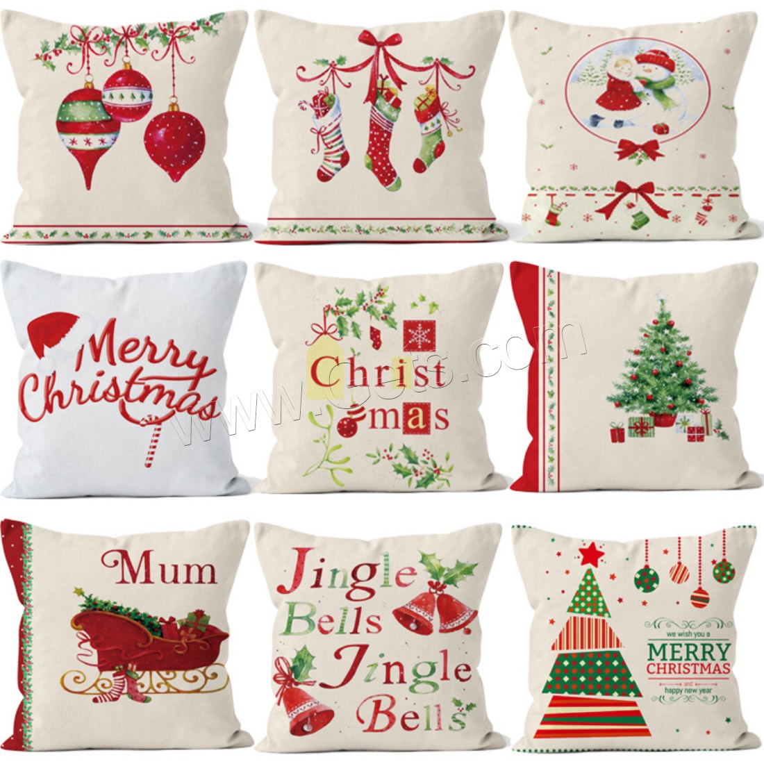 Pillow Case, Plush, Square, printing, durable & Christmas jewelry & different size for choice & different designs for choice, Sold By PC