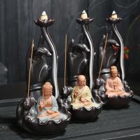 Incense Smoke Flow Backflow Holder Ceramic Incense Burner, Porcelain, durable 