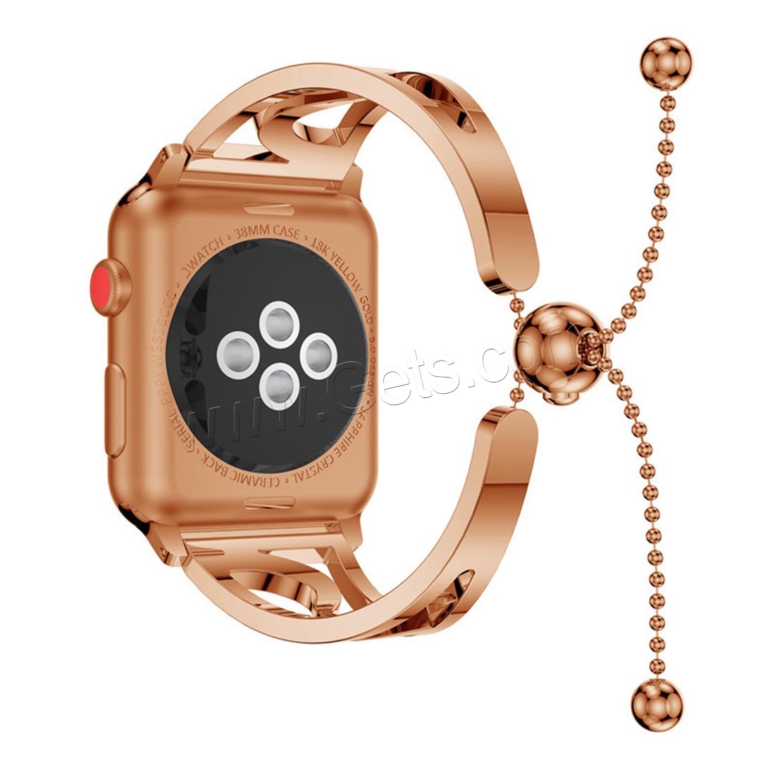 Bande de montre en acier inoxydable, Placage, pour Apple Watch & normes différentes pour le choix, plus de couleurs à choisir, Vendu par PC