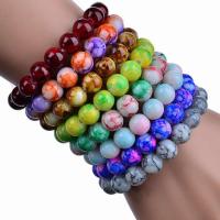 teñido Jade Pulsera, para mujer, más colores para la opción, 8mm, longitud:aproximado 7.5 Inch, Vendido por Sarta