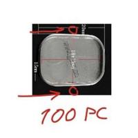 Stainless Steel Connector Setting, Rectangle, 1/1 loop, original color Approx 2mm, Inner Approx [