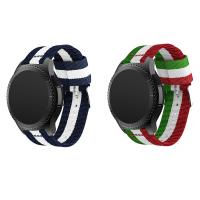 Nylon Uhrband, mit Edelstahl, für Samsung Gear s3 & nachhaltiges & Strapazierfähig, keine, 22mm, Länge:ca. 8 ZollInch, verkauft von PC