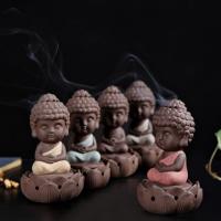 Incense Smoke Flow Backflow Holder Ceramic Incense Burner, Purple Clay, durable 