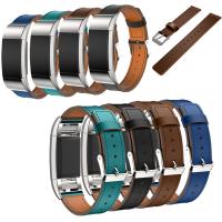 Leder Uhrband, mit Edelstahl, für Fitbit Charge 2 & nachhaltiges & unisex, keine, Länge:ca. 9 ZollInch, verkauft von PC