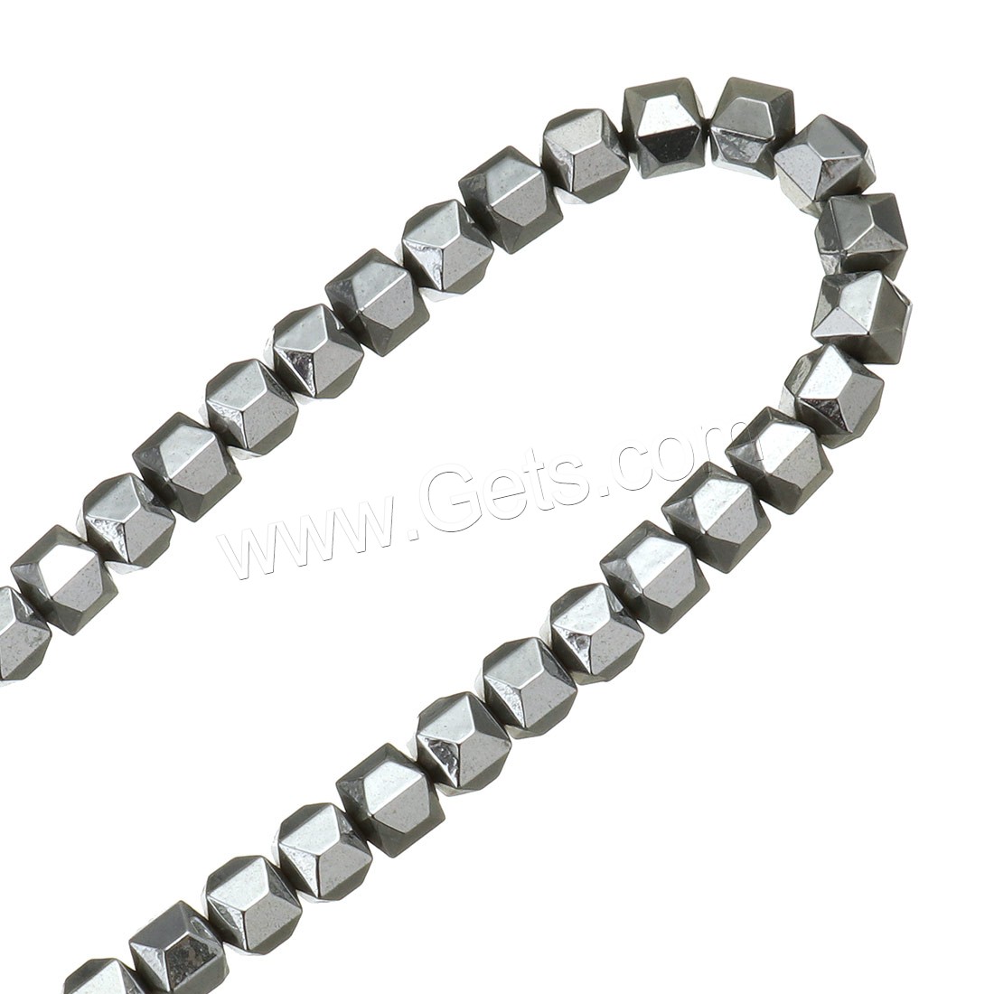 Perles hématite non-magnétique, hématite non magnétique, Placage de couleur argentée, normes différentes pour le choix, Trou:Environ 0.5mm, Longueur:Environ 16 pouce, Vendu par brin