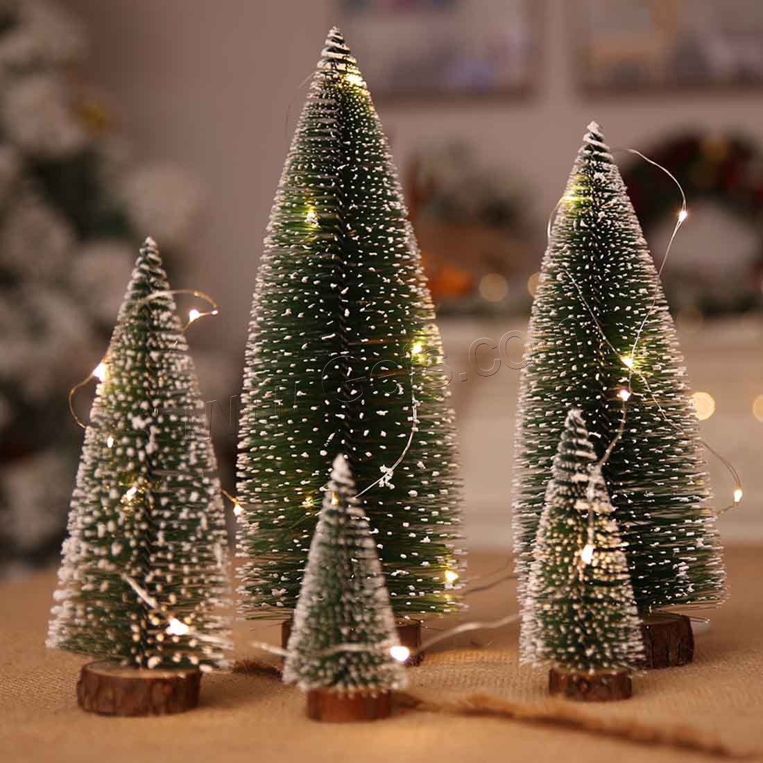 Wholesale Christmas Tree to Decorate your house, Wood, Mini & Christmas jewelry & different size for choice, green, Sold By PC