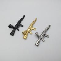 Stainless Steel Pendants, Gun, plated, Unisex & blacken Approx 2-4mm 