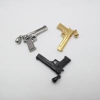 Stainless Steel Pendants, Gun, plated, Unisex & blacken Approx 2-4mm 