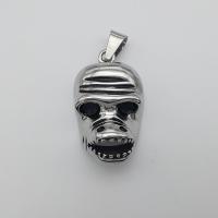 Stainless Steel Pendants, Mask, Unisex & blacken, original color Approx 2-4mm 