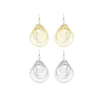 Zinc Alloy Drop Earring, Teardrop, plated, for woman & hollow 