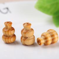 Original Holz Perlen, Kalebasse, DIY, originale Farbe, 12x19mm, Bohrung:ca. 1mm, 50PCs/Tasche, verkauft von Tasche