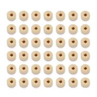 Original Holz Perlen, Rondell, originale Farbe, 5.5x3mm, Bohrung:ca. 1.5mm, 1000PCs/Tasche, verkauft von Tasche