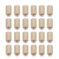 Original Holz Perlen, Zylinder, originale Farbe, 8x5mm, Bohrung:ca. 2mm, 300PCs/Tasche, verkauft von Tasche