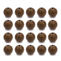 Original Holz Perlen, rund, originale Farbe, 8.5mm, Bohrung:ca. 1.5mm, 100PCs/Tasche, verkauft von Tasche