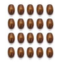 Original Holz Perlen, oval, originale Farbe, 6x8mm, Bohrung:ca. 2mm, 500PCs/Tasche, verkauft von Tasche