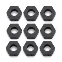 Wood Frame Bead, Hexagon, black Approx 2.5mm 