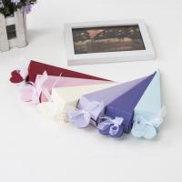 Paper Wedding Candy Box, with Satin Ribbon, durable 