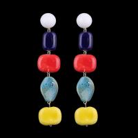 Acrylic Drop Earring, stainless steel post pin, for woman 