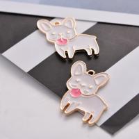 Zinc Alloy Animal Pendants, Cat, platinum color plated, enamel Approx 2mm 