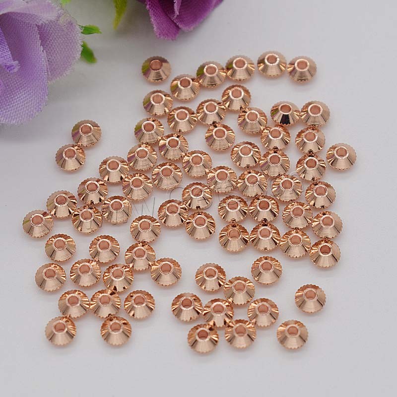 Brass Spacer Beads, plated, different size for choice, more colors for choice, Hole:Approx 0.5-1mm, Sold By PC