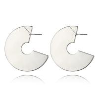 clou d'oreille en alliage zinc, alliage de zinc, acier inoxydable puce boucle d'oreille, pour femme, plus de couleurs à choisir, sans plomb et cadmium Vendu par paire