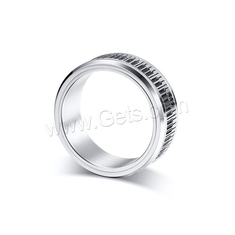 Men Stainless Steel Ring in Bulk, different size for choice & for man & enamel, 8mm, 2mm, Sold By PC